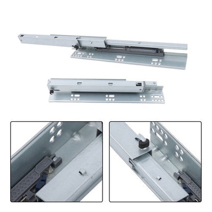 4 Pairs Undermount Drawer Slides 12 inch Undermount Soft Close Drawer Slides