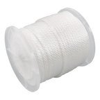 5/16 Inch 250ft White Nylon Solid Braid Rope | High UV & Abrasion Resistance