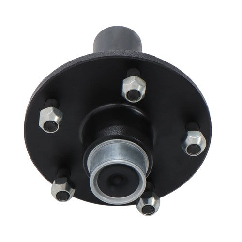 1Pc Pre-Assembled 5 x 5.5" Wheel Hub Kit & Round #84 Spindle, With Bearing Kit