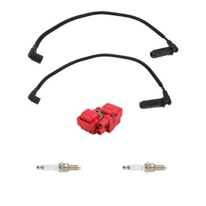 Ignition Coil & Spark Plug W/ Wire Cap For 2011-2014 Polaris RZR S 800 4012888