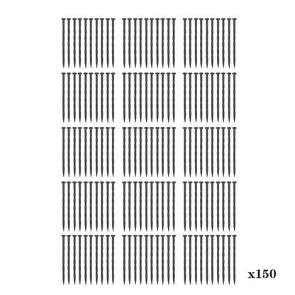 Landscape Edging Anchoring Garden Stakes Lawn Yard 150 Pcs Plastic Spikes 8 Inch