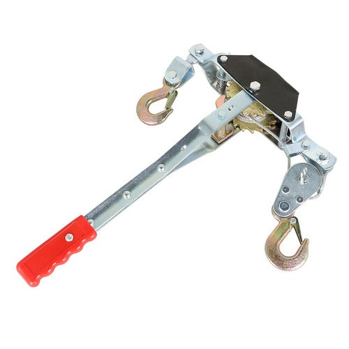 2 Ton Dual Gear Power Puller Ratcheting Gear Pulley System New