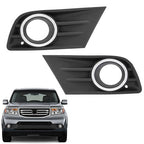 Fog Light Cover Bezel w/Chrome Ring For Honda Pilot 2012 2013 2014 2015 LH & RH