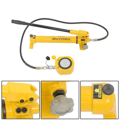 50T Low Profile Hydraulic Cylinder Jack Kit+CP-700 Manual Hydraulic Hand Pump