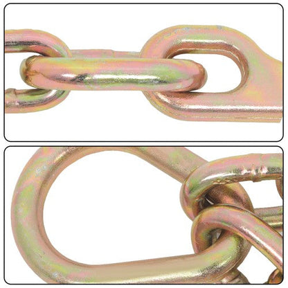 3/8in*2ft G80 Chain Double Limb Hook Chain Working Load 7100lbs 15IN J Hooks