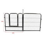 16 Panels 24x24 inch Dog Playpen Crate Fence Pet PlayPen Exercise Cage