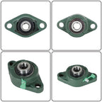 10PCS UCFL202-10 Pillow Block Flange Bearing 5/8" Bore 2 Bolt Solid Base