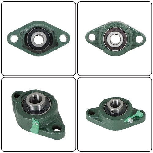10PCS UCFL202-10 Pillow Block Flange Bearing 5/8" Bore 2 Bolt Solid Base