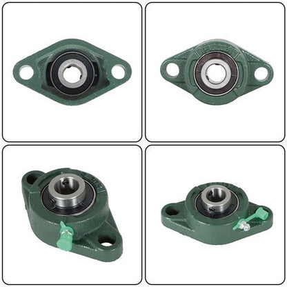 10PCS UCFL202-10 Pillow Block Flange Bearing 5/8" Bore 2 Bolt Solid Base