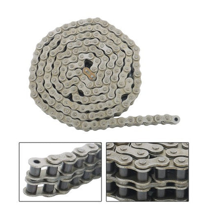 #60-2 Double Strand Duplex Roller Chain 10 Ft with 2 Connect Links