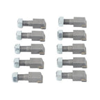 10Pcs Threaded Stump Grinder Teeth For Bradco Shaver Ashland Baumalight 2-7/8"