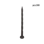 300PCS 8 Inch Plastic Landscape Anchoring Spikes, Garden Spiral Landscape Spikes