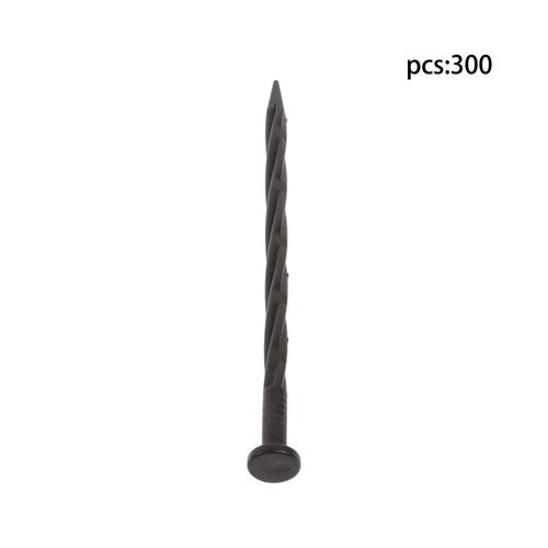 300PCS 8 Inch Plastic Landscape Anchoring Spikes, Garden Spiral Landscape Spikes