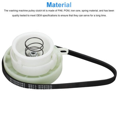 W10721967 W10006356 Washer Pulley Clutch Kit for Whirlpool AP4514410 Kit