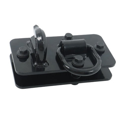 2 Pack Tractor Bucket Hooks with Tie down Ring, Grade 70 Forged Steel Black
