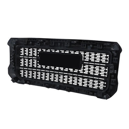 Gloss Black Front Grille For GMC Sierra 2500HD 3500HD Denali 2015-2019 Plastic