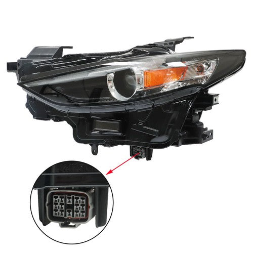 For Mazda 3 2019-2021 Headlamps Left/Driver Side LED w/o AFS Headlight Assembly