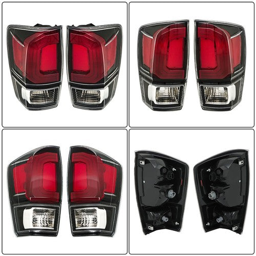 Rear Left & Right Side Brake Lamps Tail Lights For Toyota Tacoma 2016-21 Pickup