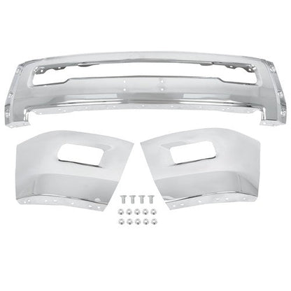 Chrome Split Front Bumper Without Sensor Hole For Dodge RAM 2500 3500 2010-2018