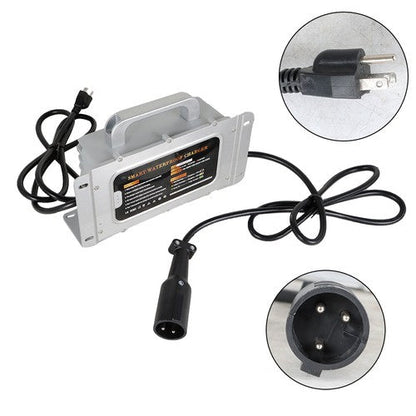 For Club Car DS Precedent Battery Charger 48 Volt 15 Amp 3 Pin Round Golf Cart