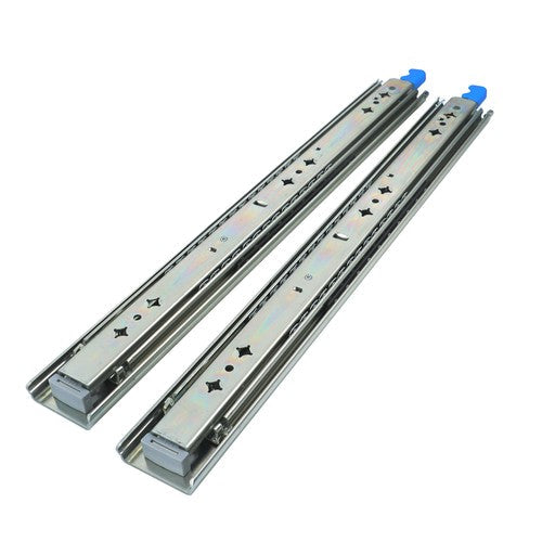 18" Locking Drawer Slides 250lb Heavy Duty Ball Bearing Full Extension With Lock