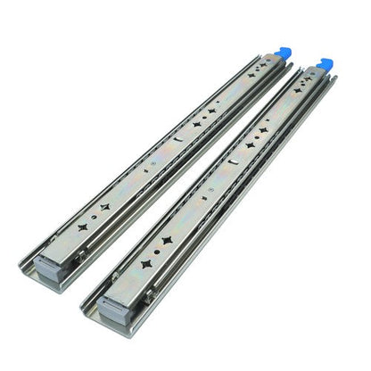 18" Locking Drawer Slides 250lb Heavy Duty Ball Bearing Full Extension With Lock