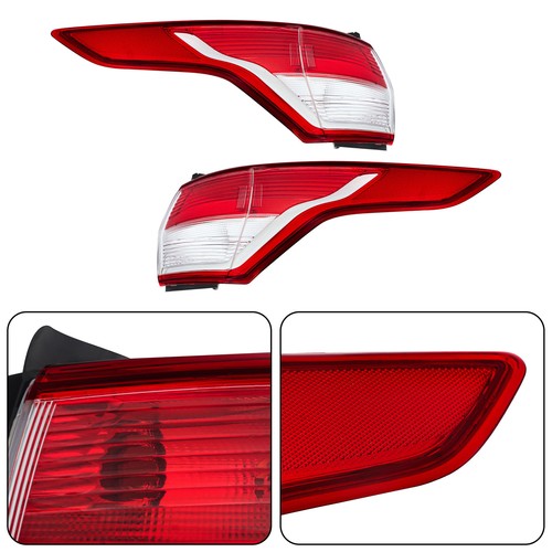 2pcs Left+Right Red Rear Tail Light Brake Lamp For Ford Escape 2013-2016 Halogen