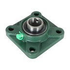 10PCS UCF205-16 Pillow Block Flange Bearing 1" Bore 4 Bolt Solid Base