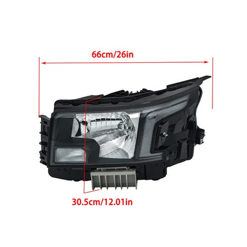 Headlight Replacement Fit For Nissan Frontier 2022-2023 LH+RH Clear Lens Halogen