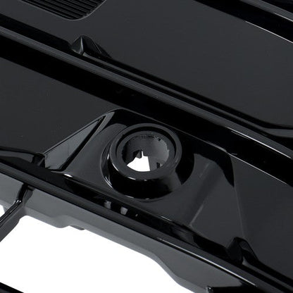 Mesh Front Grille Gloss Black For Grand Highlander 2024 2025 Without Camera Hole