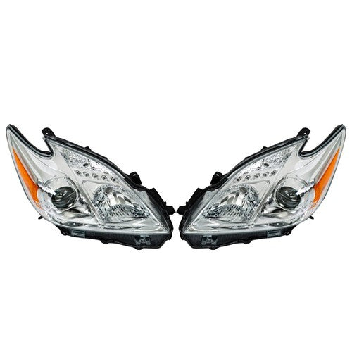 Headlights Headlamps For Toyota Prius 2012-2015 Replacement Right&Left Halogen