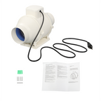 Inline Duct Fan 4 Inch 280 CFM Ventilation Exhaust Fan for Bathroom Grow Tent