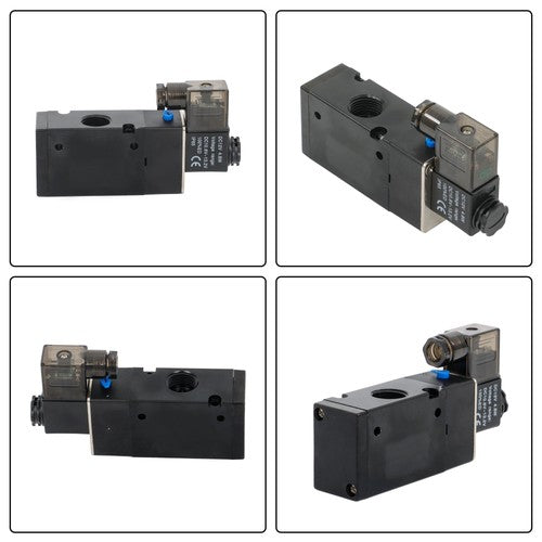 1/2 inch 3-way 2 position electric directional control air solenoid valve 12V DC