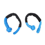 Kinetic Recovery Tow Rope 34000Lbs 1in x 30ft Blue with Soft Shackle for Truck