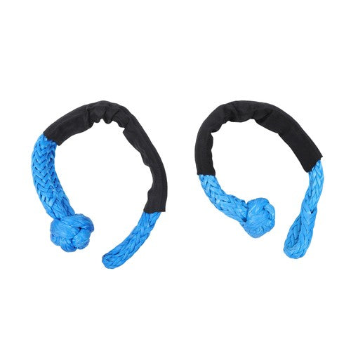Kinetic Recovery Tow Rope 34000Lbs 1in x 30ft Blue with Soft Shackle for Truck