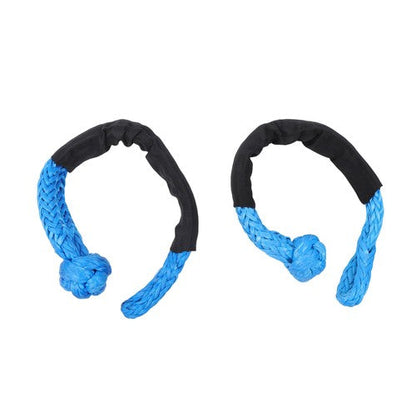 Kinetic Recovery Tow Rope 34000Lbs 1in x 30ft Blue with Soft Shackle for Truck