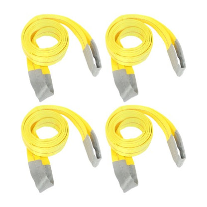 4Pack 10ft × 2in Lift Sling Straps Heavy Duty Lifting Slings Web Sling 14000lbs