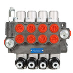 4 Spool 11gpm BSPP Hydraulic Directional Control Valve , Double Acting Cylinder