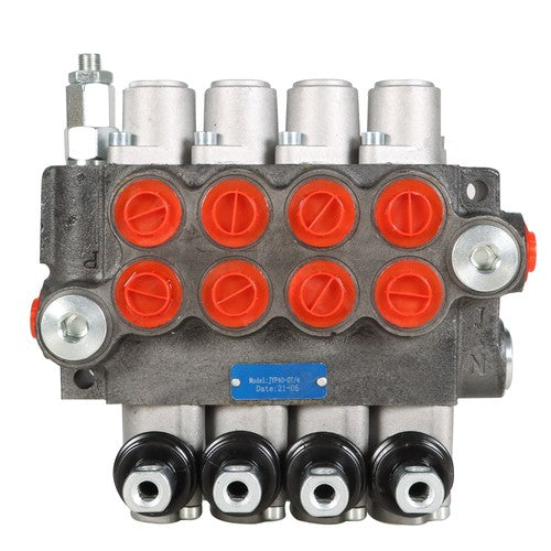 4 Spool 11gpm BSPP Hydraulic Directional Control Valve , Double Acting Cylinder