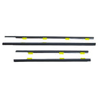 Window Weatherstrip 4PC Sweep Molded Trim Outer Black for Honda CR V 2005 EX