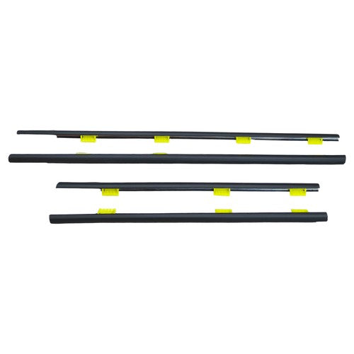 Window Weatherstrip 4PC Sweep Molded Trim Outer Black for Honda CR V 2005 EX
