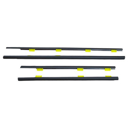 Window Weatherstrip 4PC Sweep Molded Trim Outer Black for Honda CR V 2005 EX
