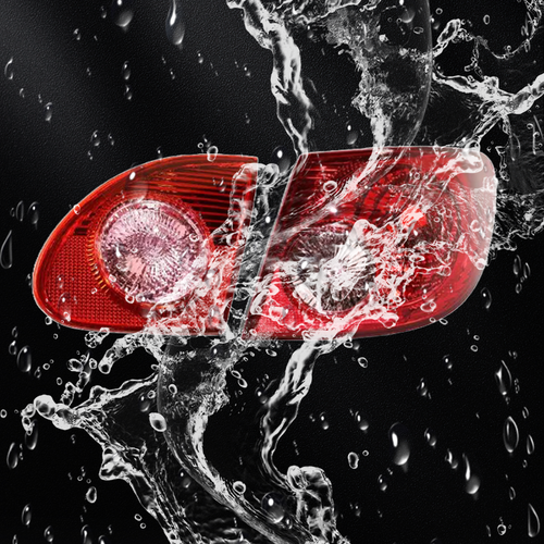 Outer Inner Tail Lights Clear Lens for 2003-2008 for Toyota Corolla Right Side