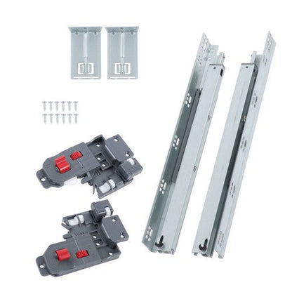 1 Pairs Undermount Drawer Slides 18 inch Undermount Soft Close Drawer Slides