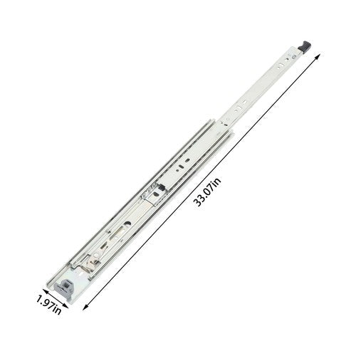 1 Pair 18 Inch 150 Lb Capacity Heavy Duty Locking Drawer Slides