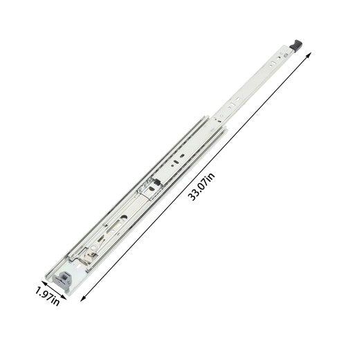 1 Pair 18 Inch 150 Lb Capacity Heavy Duty Locking Drawer Slides