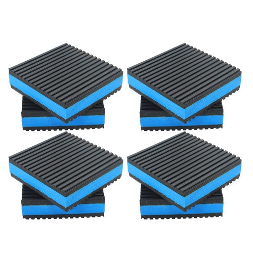 8 Pack 3" x 3" x 7/8" EVA Rubber Shock-absorbing Pad Anti Vibration Pads