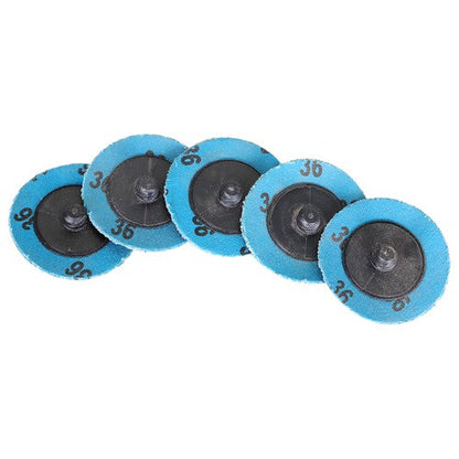 51Pcs 2" Roll Lock Die Grinder Quick Change Sanding Disc 36 60 80 120 240 Grit