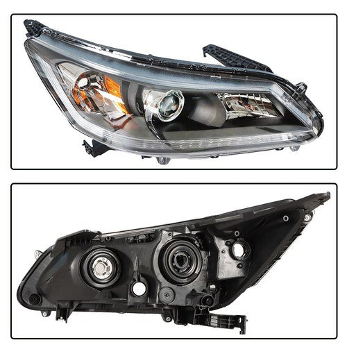 1PCS Passenger Headlight Assembly Fit For Honda Accord 2013-2015 Clear Halogen