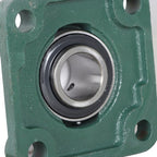 10PCS UCF205-16 Pillow Block Flange Bearing 1" Bore 4 Bolt Solid Base